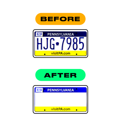 Alite Nanofilm for US (Pennsylvania) license plates - Symbol "A" - Alite