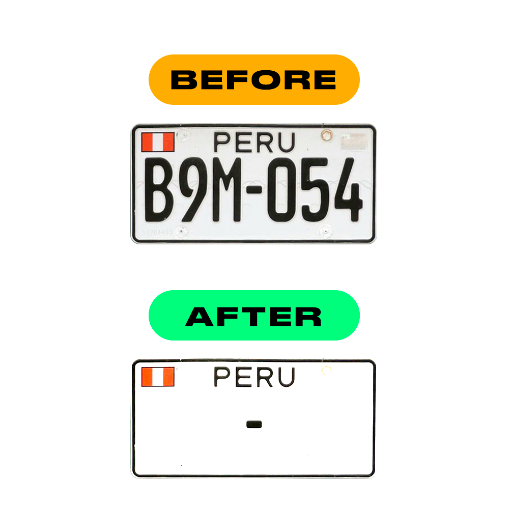Alite Nanofilm for Peru license plates - Symbol "Z" - Alite