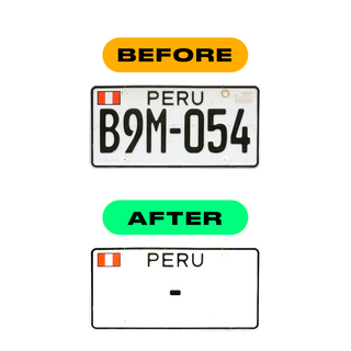 Alite Nanofilm for Peru license plates - Symbol "Z" - Alite
