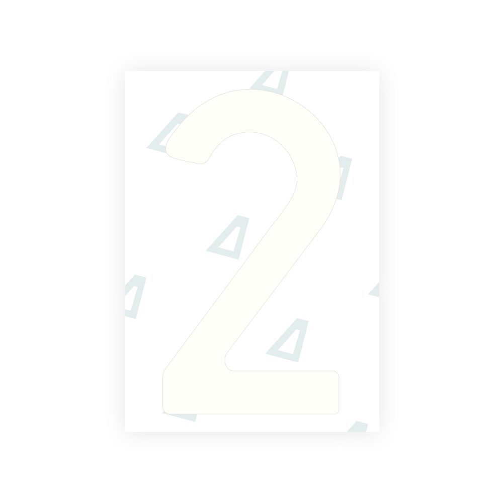 Alite Nanofilm für polnische Kfz-Kennzeichen - Symbol "2"