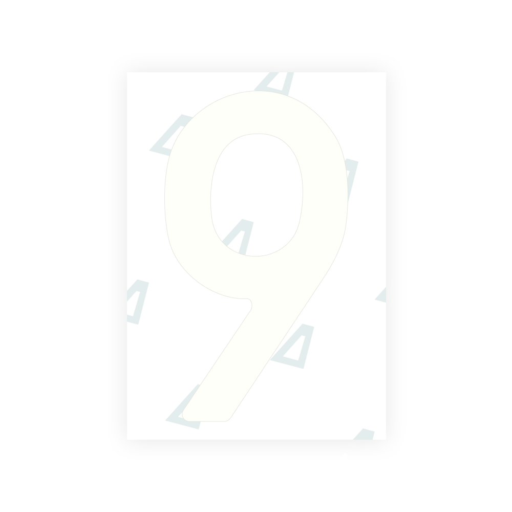 Alite Nanofilm pour plaques d'immatriculation polonaises - Symbole « 9 »