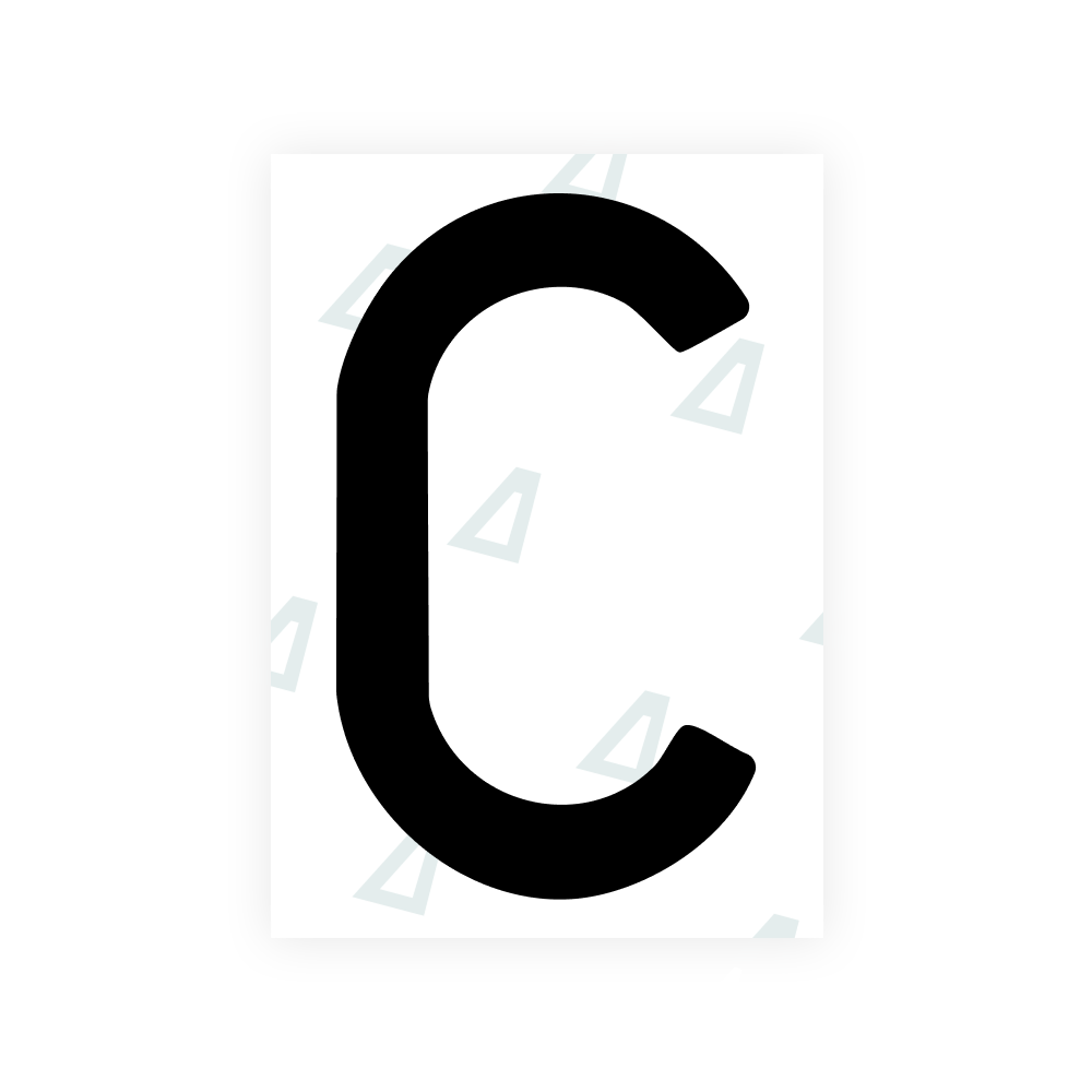Alite Nanofilm für polnische Kfz-Kennzeichen - Symbol "C"