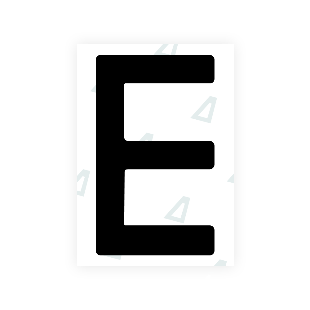 ポーランドのナンバープレート用 Alite ナノフィルム - シンボル「E」