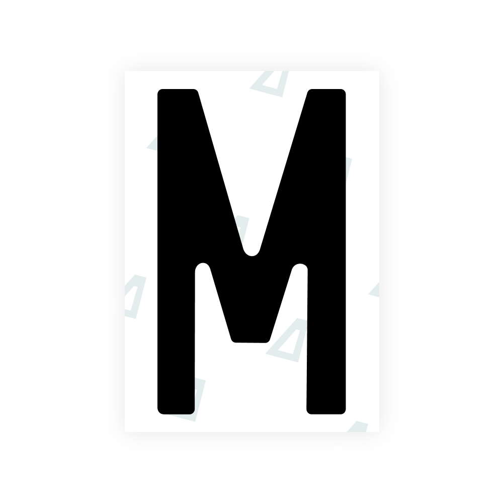 Alite Nanofilm für polnische Kfz-Kennzeichen - Symbol "M"