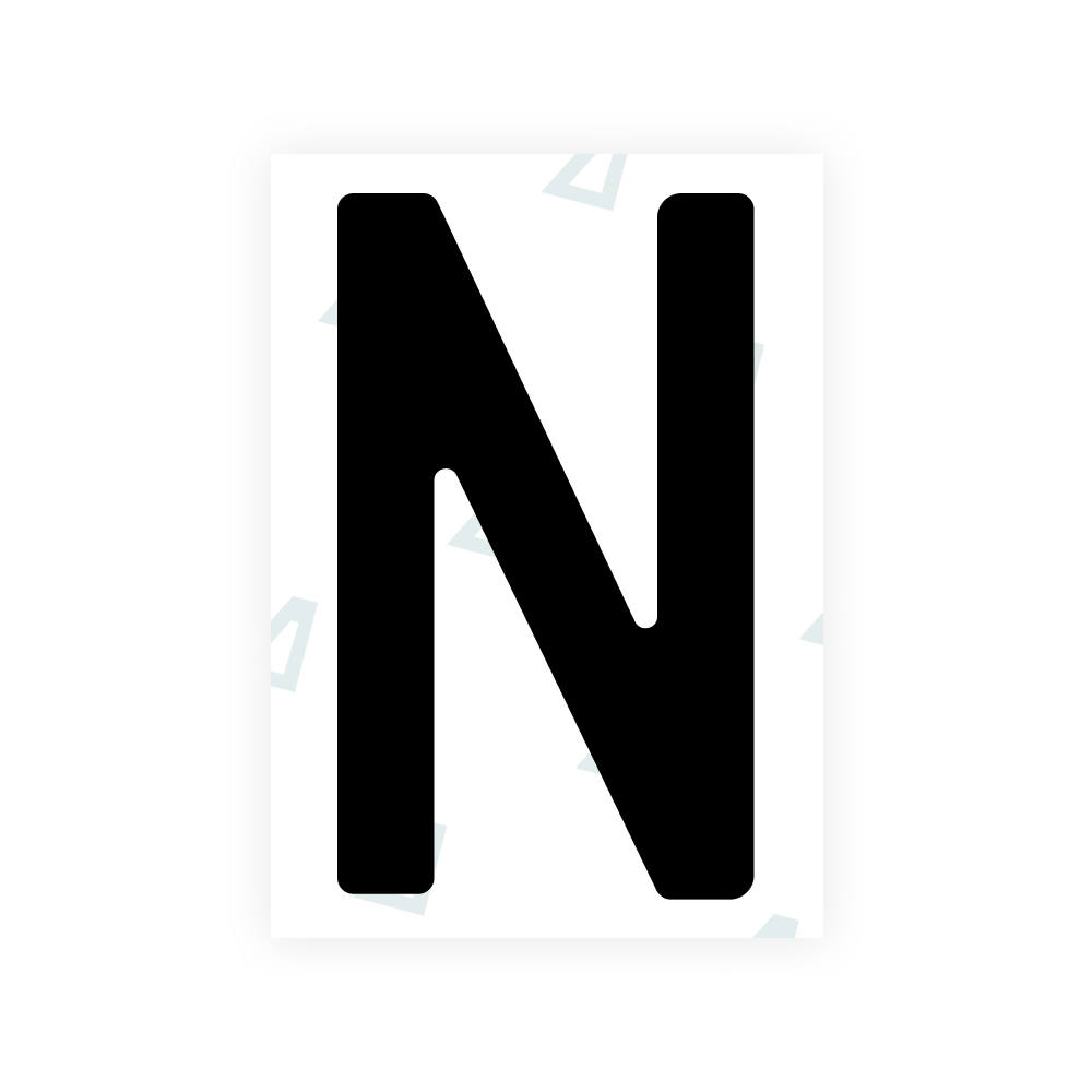Alite Nanofilm para matrículas da Polónia - Símbolo "N"