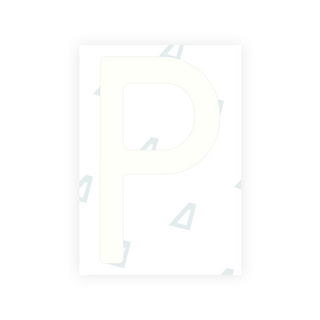 ポーランドのナンバープレート用 Alite ナノフィルム - シンボル「P」