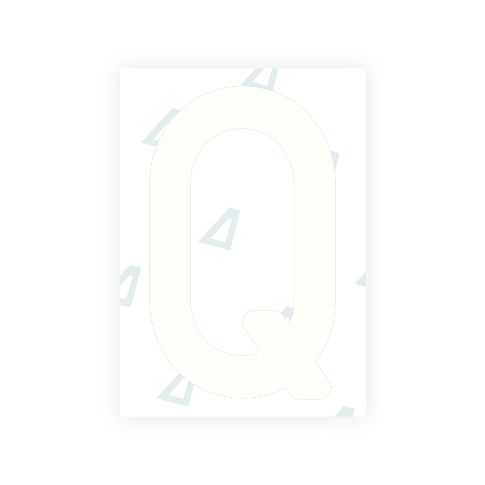ポーランドのナンバープレート用 Alite ナノフィルム - シンボル「Q」