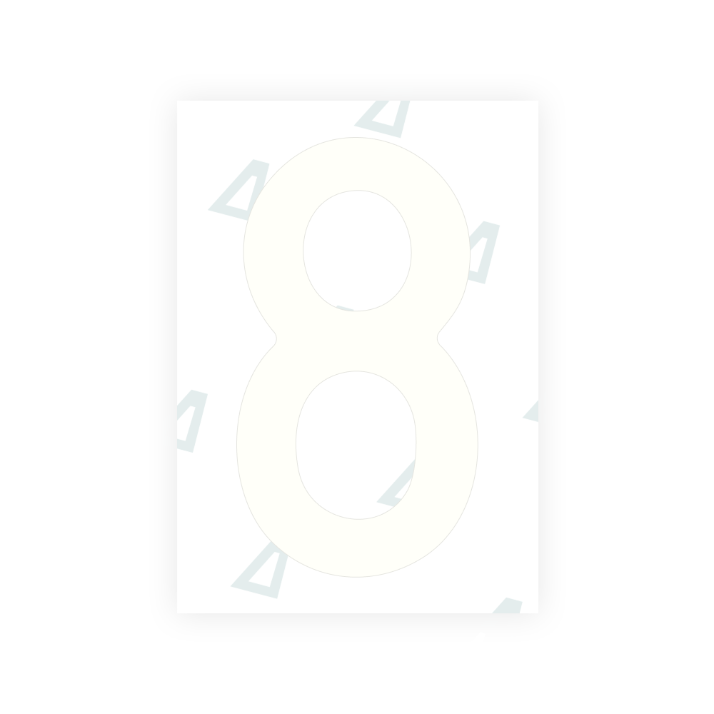 Alite Nanofilm for Poland (Wide) license plates - Symbol "8"