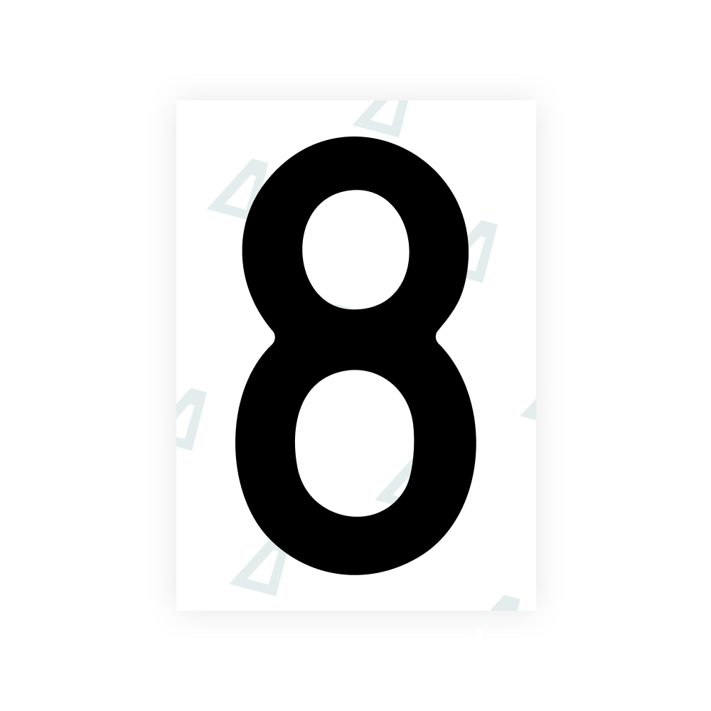Alite Nanofilm for Poland (Wide) license plates - Symbol "8"