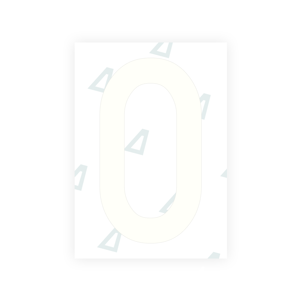 Alite Nanofilm for Poland (Wide) license plates - Symbol "0"