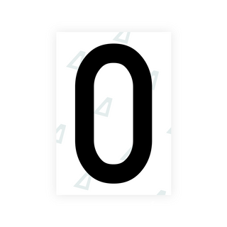 Alite Nanofilm for Poland (Wide) license plates - Symbol "0"