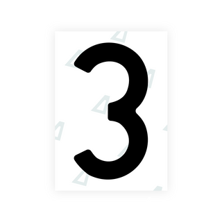 Alite Nanofilm for Poland (Wide) license plates - Symbol "3"