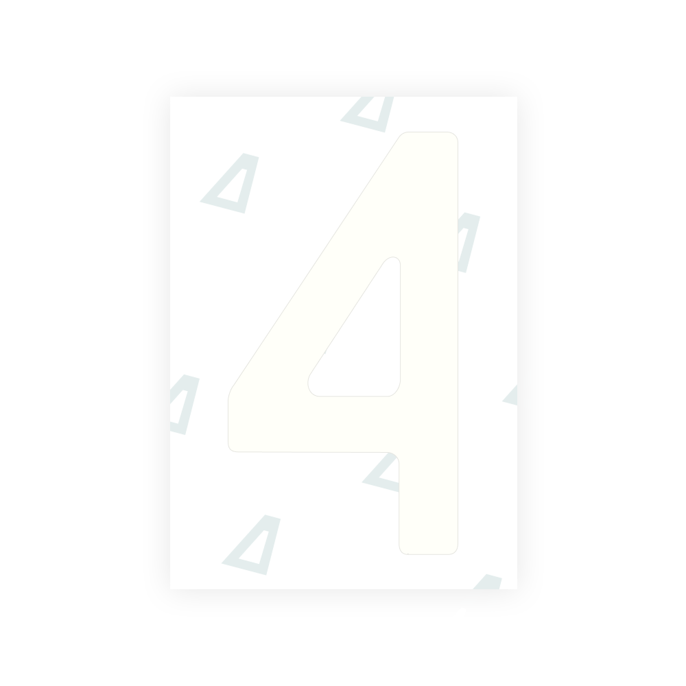 Alite Nanofilm for Poland (Wide) license plates - Symbol "4"