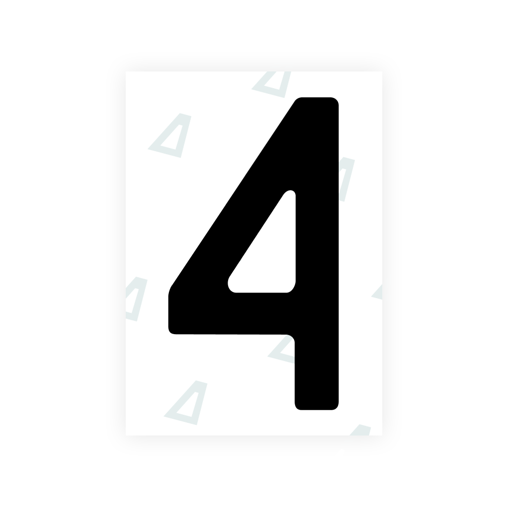 Alite Nanofilm for Poland (Wide) license plates - Symbol "4"