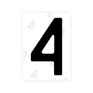 Alite Nanofilm for Poland (Wide) license plates - Symbol "4"
