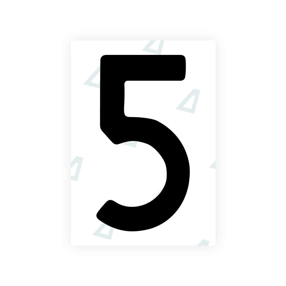 Alite Nanofilm for Poland (Wide) license plates - Symbol "5"