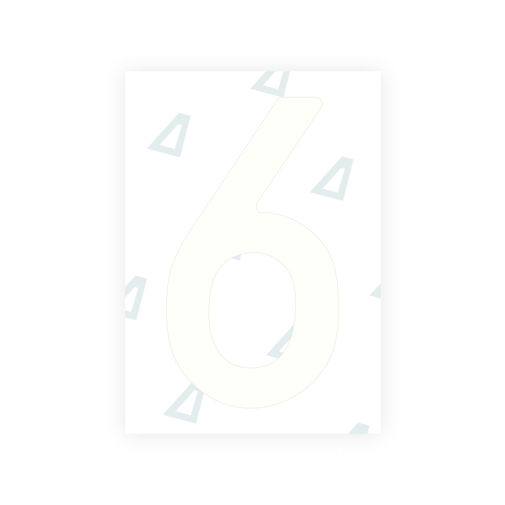Alite Nanofilm for Poland (Wide) license plates - Symbol "6"