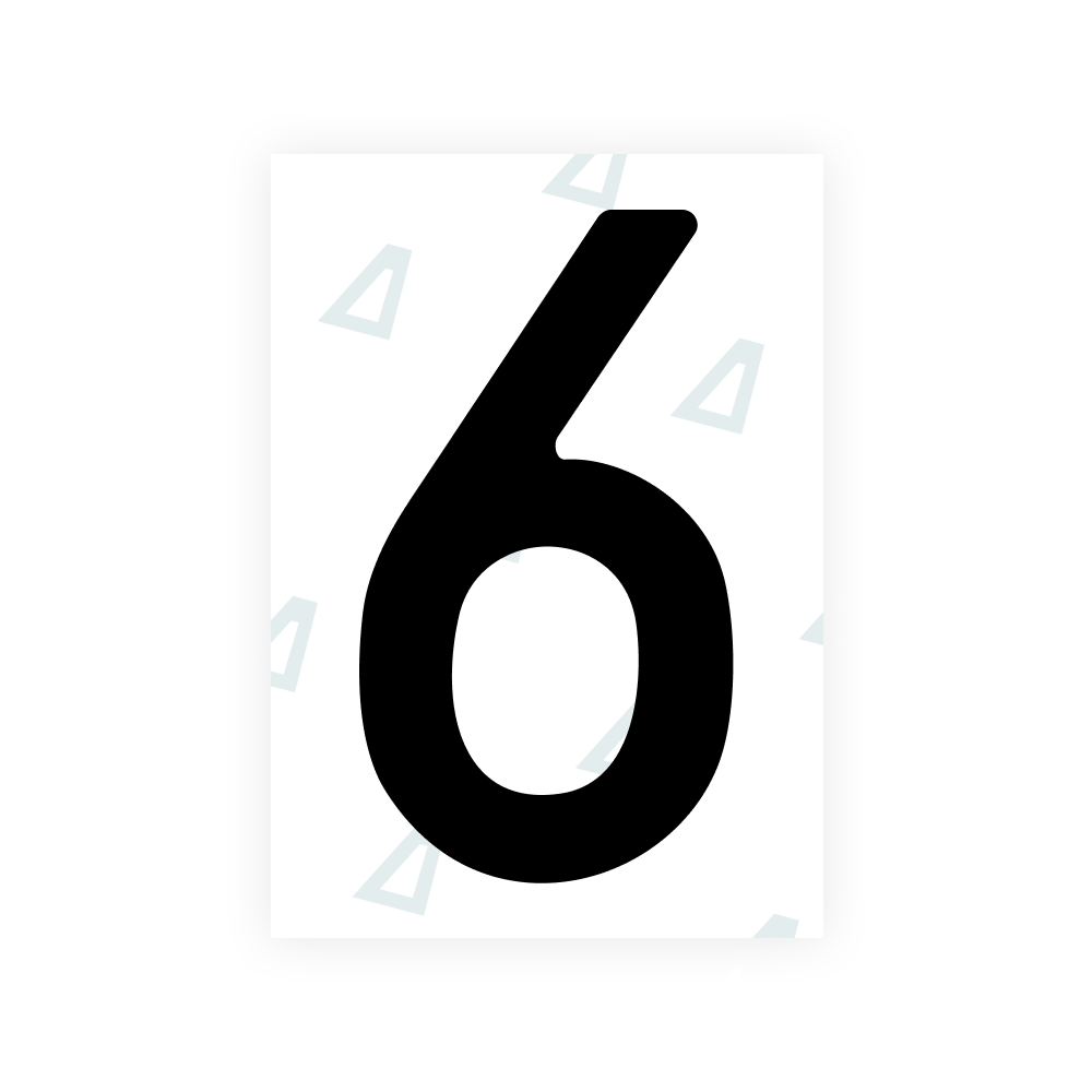 Alite Nanofilm for Poland (Wide) license plates - Symbol "6"