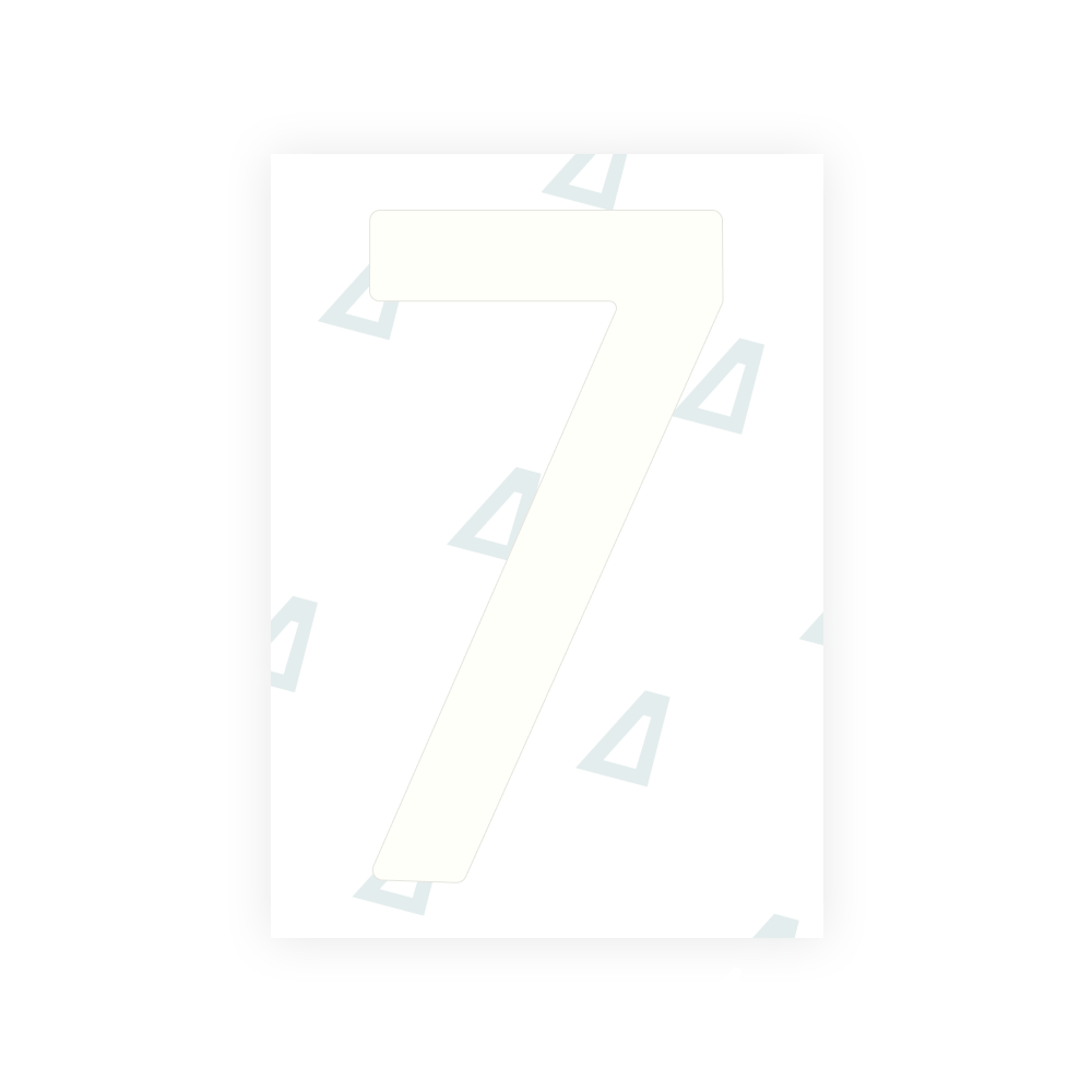 Alite Nanofilm for Poland (Wide) license plates - Symbol "7"