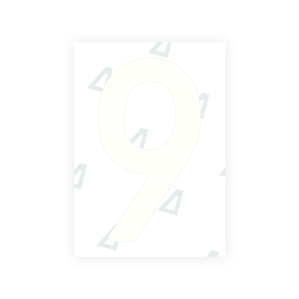 Alite Nanofilm for Poland (Wide) license plates - Symbol "9"