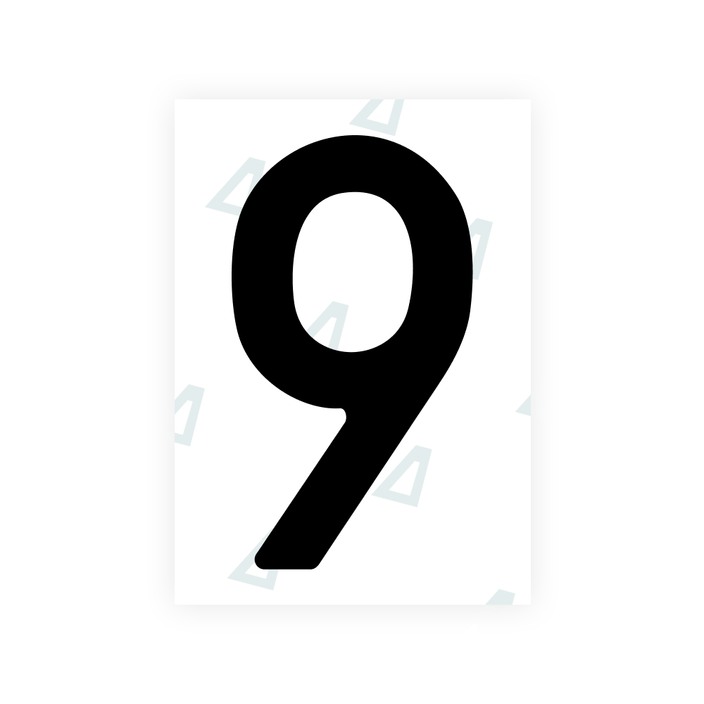 Alite Nanofilm for Poland (Wide) license plates - Symbol "9"
