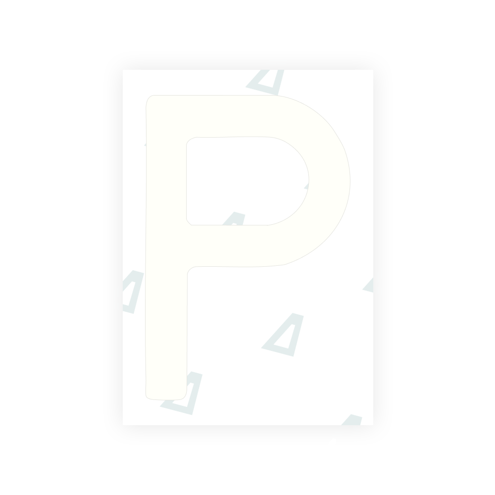Alite Nanofilm for Poland (Wide) license plates - Symbol "P"