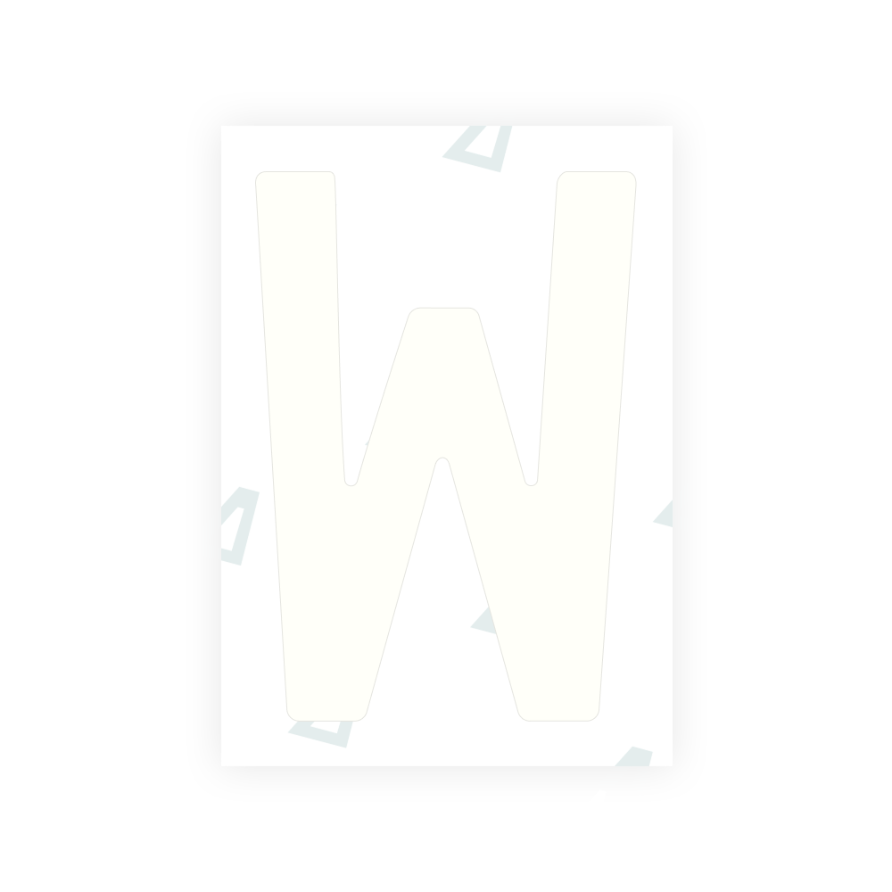 Alite Nanofilm for Poland (Wide) license plates - Symbol "W"