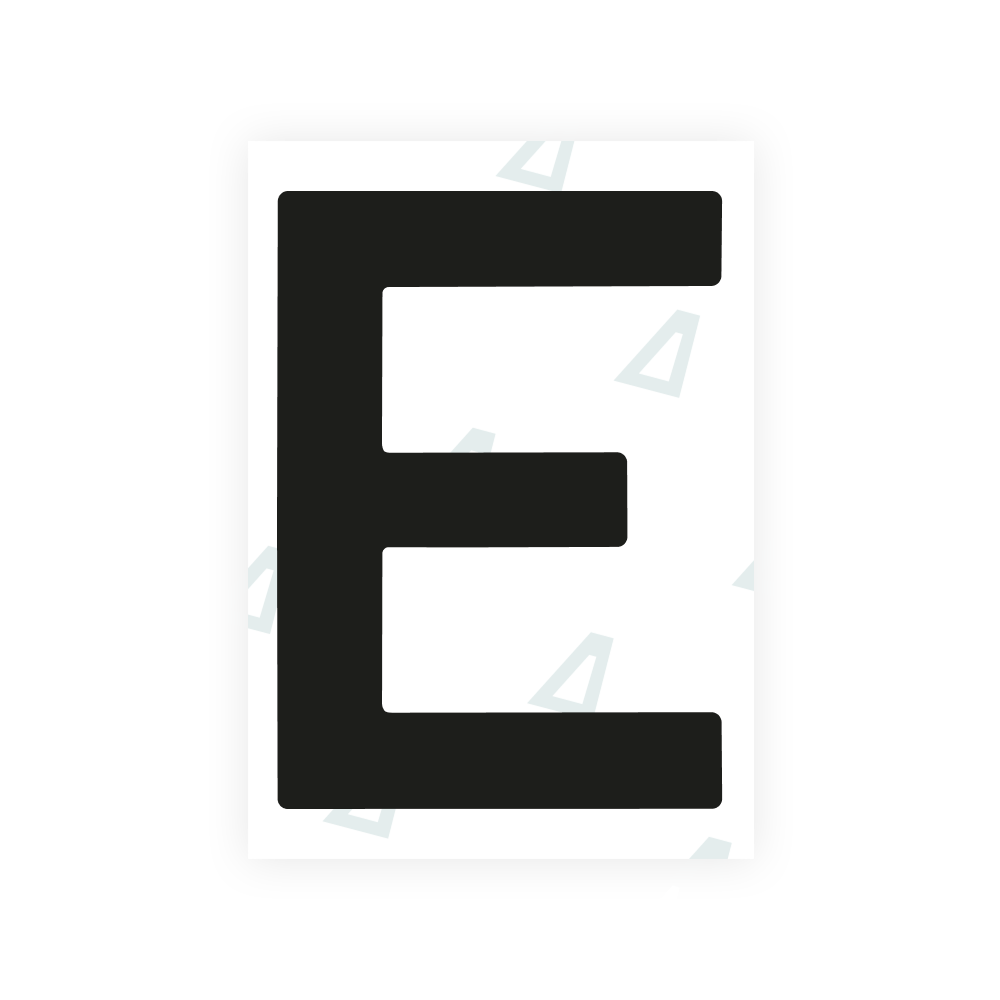 Alite Nanofilm for Portugal license plates - Symbol "E"