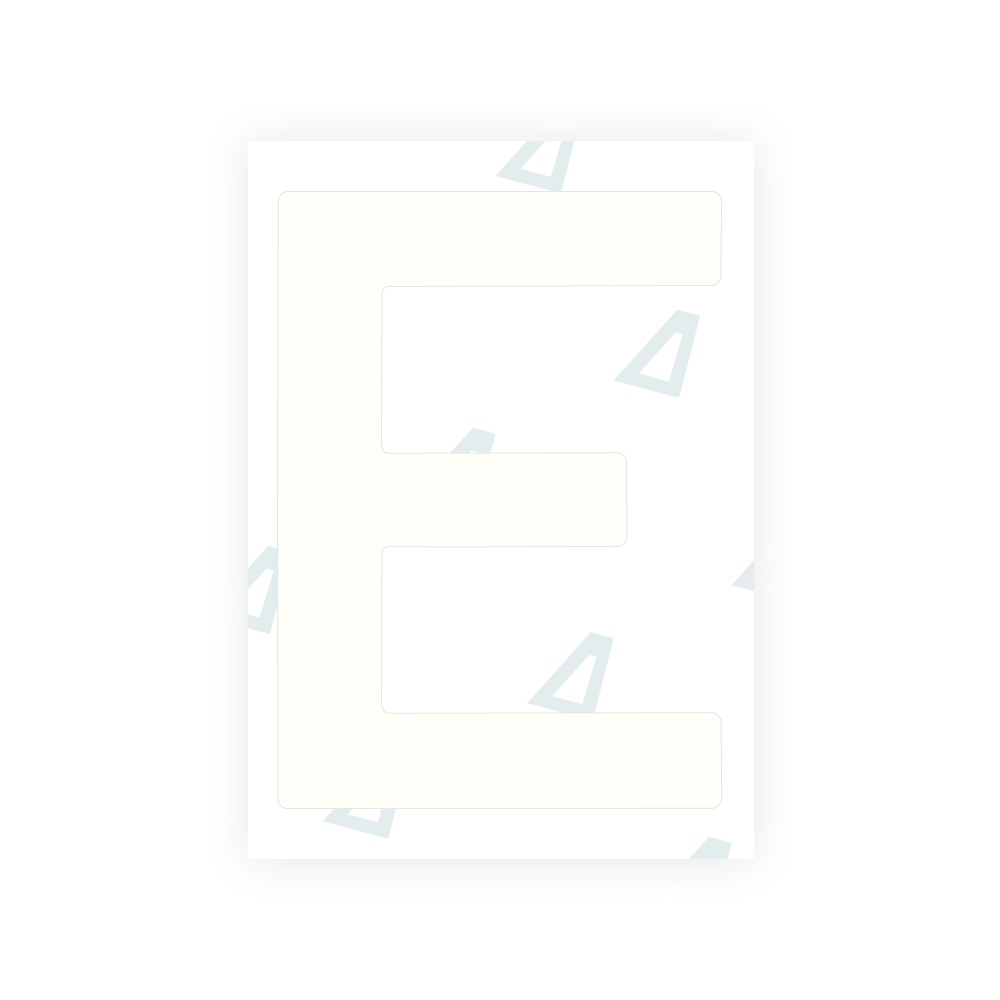 Alite Nanofilm for Portugal license plates - Symbol "E"