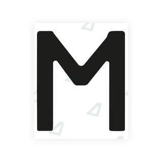 Alite Nanofilm für portugiesische Nummernschilder - Symbol "M"
