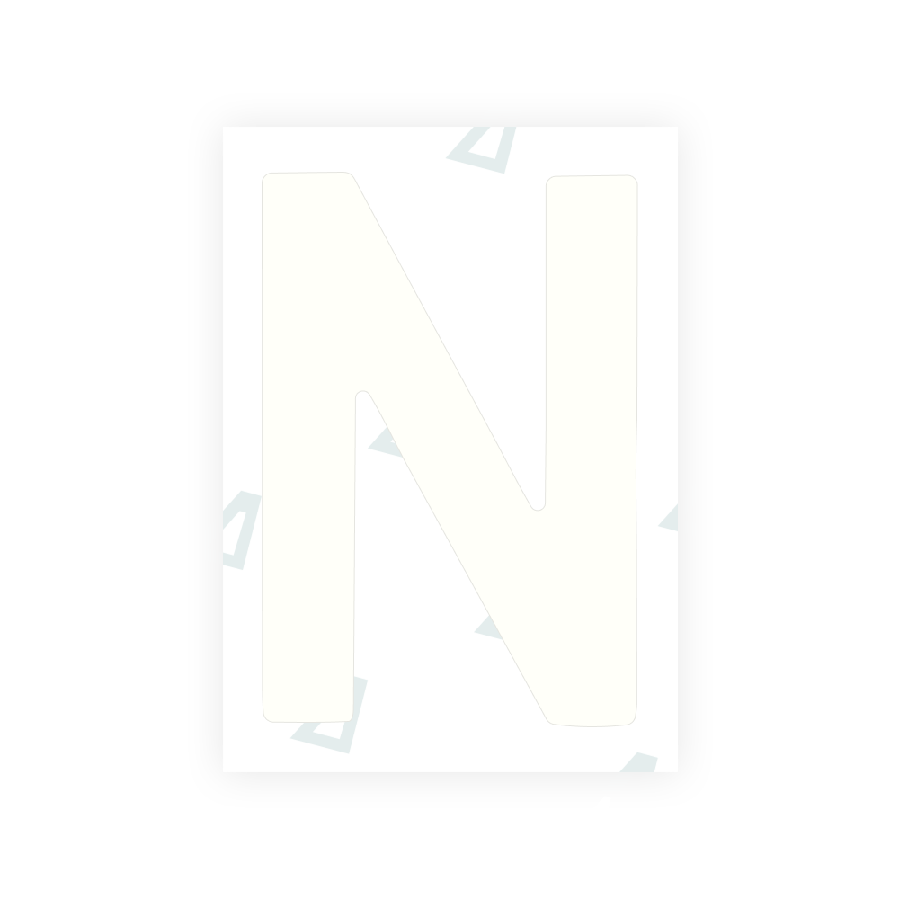 Alite Nanofilm for Portugal license plates - Symbol "N"