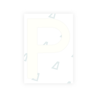 ポルトガルのナンバープレート用Aliteナノフィルム - シンボル「P」