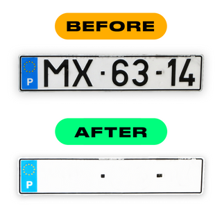 Alite Nanofilm for Portugal license plates - Symbol "N"