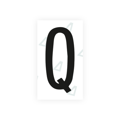 Alite Nanofilm for Mexico license plates - Symbol "Q" - Alite