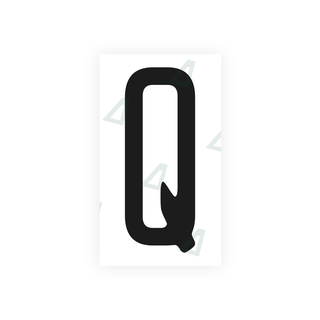 Alite Nanofilm for US (Illinois 2006 - Square) license plates - Symbol "Q" - Alite