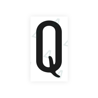 Alite Nanofilm for US (California) license plates - Symbol "Q" - Alite