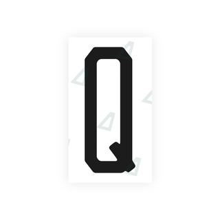 Alite Nanofilm for US (Florida 2003) license plates - Symbol "Q" - Alite