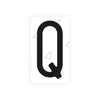Alite Nanofilm for US (Massachusetts) license plates - Symbol "Q" - Alite