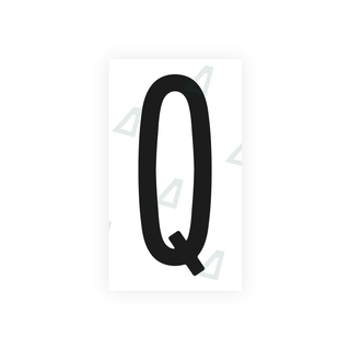 Alite Nanofilm for US (New York 1986) license plates - Symbol "Q" - Alite