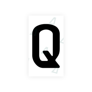 Alite Nanofilm for Uzbekistan number plates - Symbol "Q" - Alite