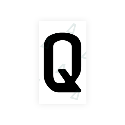 Alite Nanofilm for Uzbekistan number plates - Symbol "Q" - Alite