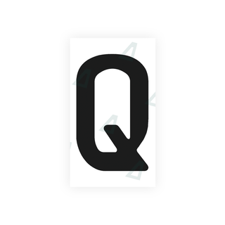 Alite Nanofilm for Uruguay license plates - Symbol "Q" - Alite