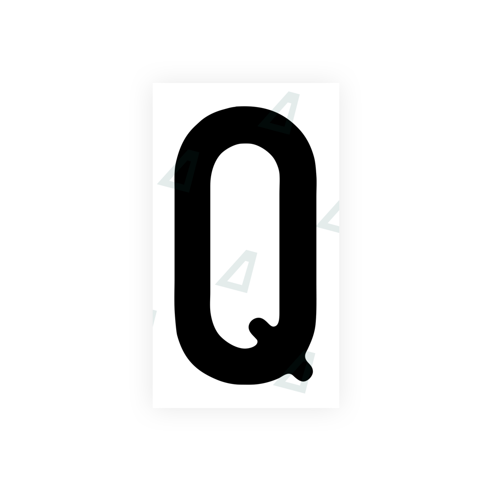 Alite Nanofilm for front Switzerland license plates - Symbol "Q" - Alite