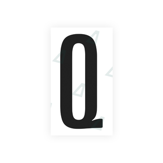 Alite Nanofilm for US (Washington DC) license plates - Symbol "Q" - Alite