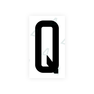 Alite Nanofilm for US (New Jersey - Flat) license plates - Symbol "Q" - Alite