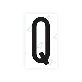 Alite Nanofilm for CA (Ontario) license plates - Symbol "Q" - Alite