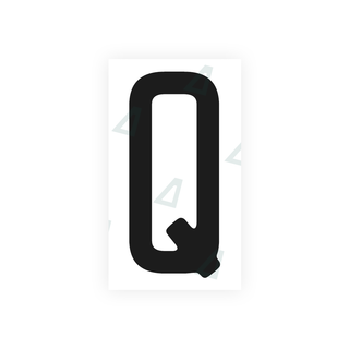Alite Nanofilm for US (Quebec) license plates - Symbol "Q" - Alite