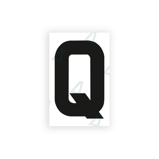 Alite Nanofilm for United Kingdom license plates - Symbol "Q" - Alite
