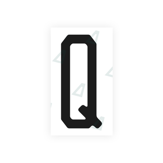 Alite Nanofilm for US (Michigan) license plates - Symbol "Q" - Alite