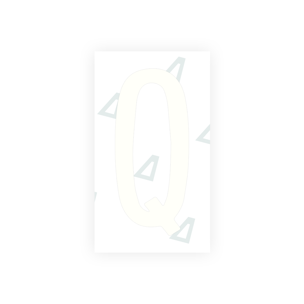 Alite Nanofilm for Mexico license plates - Symbol "Q" - Alite